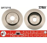 DF7371S Disco freno Trw