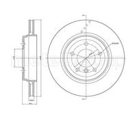 DF741 TRUST.DISCO FRE.VERNIC.BMW3 IV (E46) (Prezzo singo Trusting Freni