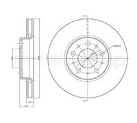 DF804 TRUST.DISCO FRE.VO. S60-S80 I-XC70 I(Prezzo singol Trusting Freni