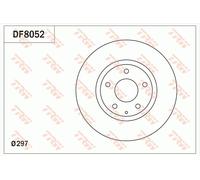 DF8052 TRW Discofreno per MAZDA,MAZDA (CHANGAN),MAZDA (FAW)