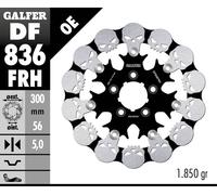 DF836FRH BRAKE DISC FLOAT SKULL HARLEY FLHXSE2 1800 ABS STREET GLIDE CVO 2011