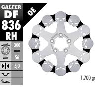 DF836RH BRAKE DISC FIXED SKULL HARLEY FLHTC 1690 ABS ELECTRA GLIDE CLASSIC 2012