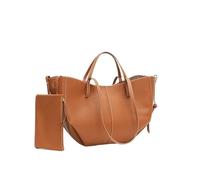DFAMIN Borsa di lusso Tote Bag per le donne in pelle di mucca borsa a tracolla design grande capacità totes top handle Hobo Shopper Bag, Marrone, 50-26-16cm