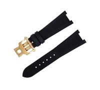 DFAMIN Cinturini in gomma fluorurata FKM per cinturino Patek Philippe per cinturino Nautilus 5711/5712 Accessori per cinturino con interfaccia originale(Black)