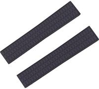 DFAMIN Cinturino 18mm 19mm per cinturino Patek per cintura Philippe Ladies Aquanaut 5067A 491PTK Cinturino in gomma(Black blue strap,19mm with buckle)