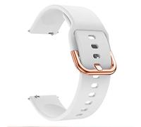 DFAMIN Cinturino in silicone da 20 mm per ZEPP E GTS2/2e Mini/GTR 42 mm/GTS 3 Sport Smart Watch Bracelet (colore: bianco, dimensioni: 20 mm universale)