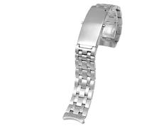 DFAMIN Cinturino per orologio in acciaio inossidabile argento 316L da 20 mm per cinturino per orologio da uomo Omega New Seamaster 300 Speedmaster Planet Ocean per bracciale da uomo(9 plant Silver,20m