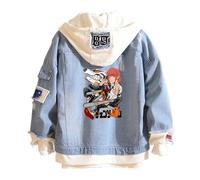 DFARYUP Chains-AW Man Felpe con Cappuccio, Pullover Moda Invernale, Jacket Trucker Leggera Casual, Confortevole(Blue,2XL)