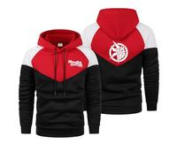 DFARYUP Uomo Abbigliamento Monst-er Hunt-er, Tuta Sportiva Pullover, Per Uomini Adolescenti, Zipper(Red,XXL)