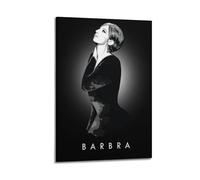 DFBDJASD Poster decorativo da parete con cantante Barbra Streisand, poster decorativo da parete su tela, stampa moderna, per camera da letto, per camera da letto, 40 x 60 cm