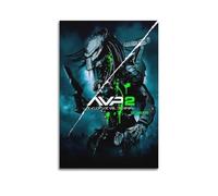 DFBDJASD Poster decorativo da parete del film Alien vs. Predator 2, poster decorativo da parete su tela, poster decorativo moderno per camera da letto (60 x 90 cm)