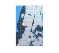 DFBDJASD Poster decorativo da parete su tela, motivo: cantante Barbra Streisand, poster decorativo moderno per camera da letto, per camera da letto, 50 x 75 cm