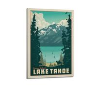 DFBDJASD Poster decorativo da parete su tela, motivo: Lake Tahoe, stampa moderna, per camera da letto, 20 x 30 cm