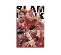 DFBDJASD Poster decorativo da parete su tela, motivo: Slam Dunk Animation, stampa moderna, per camera da letto, per camera da letto, 50 x 75 cm