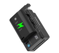 DFCINE ICEMAN-E6 - Raffreddatore per fotocamera + bundle batteria LP-E6P, ventola termoelettrica TEC con indicatore LED e doppia potenza, batteria ricaricabile USB-C da 2600 mAh per Canon R5 R6 R7 R5C