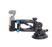DFCINE Osmo Pocket 3 Supporto Auto, Braccio Ammortizzatore - Supporto Videocamera per Veicolo con Molla di Smorzamento Asse Z e Ventosa 4,5" per DJI Osmo Pocket 3 e Fotocamere DJI Action