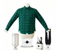 Dfdieratve Ferro da Stiro Automatico a Manichino: Stira, Asciuga e Disinfetta in 8 Minuti | Accessorio per Pantaloni, 360° Vapore, Touchscreen, Elimina Pieghe da Vestiti, Jeans, Scarpe