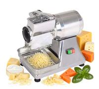 Dfdieratve Grattugia Elettrica per Formaggio, 40 kg/Ora Professionale per Formaggio con Rullo in Acciaio, per Pane e Frutta Secca, Contenitore Estraibile