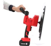 Dfdieratve Lucidatrice per Lisciare Le Pareti con Cazzuola Elettrica, Frattazzo per Mastice Cementizio con Regolazione a 6 velocità, per Malta per Intonaco Elettrico,twobatteryversion