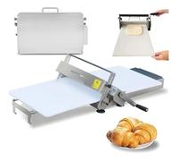 Dfdieratve Macchina per la Stesura Manuale della Pasta, Macchina per la Stesura Manuale della Pasta, Sfogliatrice Compatta, Spessore Regolabile da 0,2 a 25 mm, per Panetteria, Pizza e Croissant B400