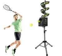 Dfdieratve Macchina per Palline da Tennis con Telecomando, capacità 33 Palline, Treppiede Regolabile 60-105cm, per Allenamento da Soli, Adulti e Bambini
