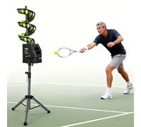 Dfdieratve Macchina per Tennis con Telecomando - Lanciapalle per Auto-Allenamento | per Giocatori Amatoriali e Professionisti | Oscillazione 48°, Treppiede Stabilizzante, capacità 33 Palline