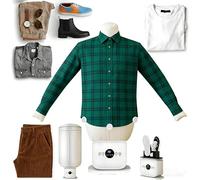 Dfdieratve Set Completo Stira Camicie, Manichino Gonfiabile + Accessorio+Shoe per Stiratura Pantaloni, Asciuga e Stira in 8 Min, 360° Senza Pieghe, Vapore, Touchscreen, per Tessuti Delicati