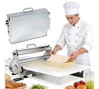Dfdieratve Sfogliatrice Manuale Pieghevole per Panetteria, Pizza e Croissant, Sfogliatrice per Pasticceria in Acciaio Inox, Spessore Regolabile da 0,2 a 25 mm, Uso Commerciale e Domestico A300