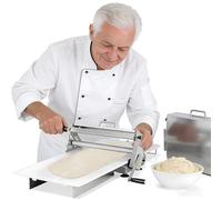 Dfdieratve Sfogliatrice Pasticceria, Sfogliatrice Pasticceria Manuale Pieghevole, Sfogliatrice Pasticceria Manuale in Acciaio Inox per Pizza Perfetta, Croissant, Pasticceria, Fondente 400-Type