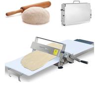 Dfdieratve Sfogliatrice per Pasta, Macchina per Stendere la Pasta Pieghevole, Macchina per Stendere la Pasta Manuale Compatta a Manovella, per Fondente, Croissant, Pizza e Pasta Sfoglia B400