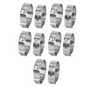 DFDPAXL 10 Pezzi di Anelli di Crimpatura in Acciaio Inossidabile PEX Larghezza Nastro in Acciaio 7 Mm, Spessore 0,6 Mm Adatti per Raccordi di Tubi E Tubazioni,100.8~104mm