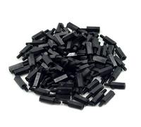 DFDPAXL 100 Pezzi Distanziatori Esagonali in Nylon, Colonna in Plastica A Testa Singola M4×9+6Mm-M4×13+6Mm per Montaggio PCB E Supporto Pannello Elettrico,M4×10+6mm