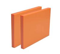 DFDPAXL 2 Pezzi Pannello in Bachelite Rosso Arancione 100×100×5 Mm-200×300×5 Mm, Pannello Piatto in Resina Fenolica Adatto per Piastra di Perforazione Dell'industria PCB,200×250×5mm