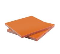DFDPAXL 2 Pezzi Pannello in Bachelite Rosso Arancione Spessore 4 Mm, Pannello Piatto in Resina Fenolica Laminata Fenolica 100 × 100-200 × 300 Mm,100×150×4mm