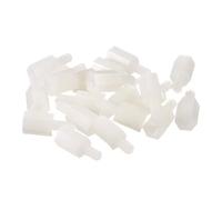 DFDPAXL 20 Pezzi M6×35+8Mm-M6×60+8Mm Distanziatori in Nylon, Colonna Filettata Esagonale Maschio Singola in Plastica Adatta per L'installazione di Hardware,M6×55+8mm