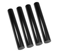 DFDPAXL 4 Pezzi di Asta in Nylon Nero Diametro 3-6 Mm, Barra Rotonda Solida Lunghezza 500 Mm Adatta per Lavorazione CNC Fai da Te E Modellismo,Diameter 6mm