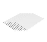 DFDPAXL 6 Pezzi Di Foglio Di PVC Espanso Rettangolare Bianco Spessore 2 Mm Adatto Per Modellismo Di Tavoli Di Sabbia E Esposizione Artistica,100×100×2mm