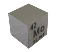 DFDPAXL Cubo di Molibdeno, Blocco di Metallo Ad Alta Densità Blocco della Tavola Periodica 25,4×25,4×25,4 Mm Adatto per La Raccolta di Elementi Chimici