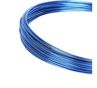 DFDPAXL Filo di Alluminio Colorato da 2,5 Mm, Filo di Alluminio Flessibile per Perline da 3 Metri Adatto per L'artigianato Fai-da-Te,Blu