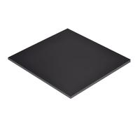 DFDPAXL Foglio Quadrato in ABS Pannello in Plastica Antistatico E Ignifugo Nero 300×300 Mm, Spessore 6-20 Mm Adatta per La Lavorazione di Modelli Industriali,300×300×8mm