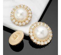 dfEDRd Bottoni da Cucire, Confezione da 10 Bottoni con Perle finte Multicolore 15-25 mm(5 569 17,18MM 10pcs)