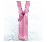dfEDRd Cerniera a Spirale in Nylon di The Yards, Cerniera Staccabile 3 Pezzi 5#, Cerniera in Resina, con in plastica Chiusura Automatica a estremità Aperta(Pink,40cm)