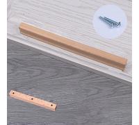 dfEDRd Pomelli e maniglie in legno per cassetti, Maniglia for mobile in legno(Beech,Length 152mm)