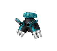 dfEDRd Raccordo Doppio per Tubo Flessibile, Deviatore dell'Acqua con Filettatura Interna for deviatore a Due rubinetti Giunto in Lega di Zinco Tipo Y da 2 Pezzi(Green EU)