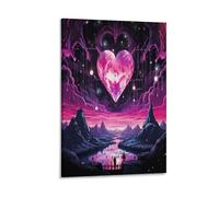 DFENILROP Amore epico Quadro Da Parete, Simbolo di cuore Poster Opera D'arte | Stampa Tela Murale, Uniche Pitture Decor Casa Per Soggiorno Corridoio Regalo 24x36inch(60x90cm)
