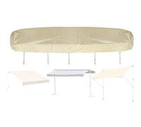 DFEO@MF Custodia per Tenda da Sole, Telo Protettivo per Tende da Sole Impermeabile Antipolvere con Cordino, 210D Tessuto Oxford, Copertura per Tenda da Sole a Bracci Estensibili (Beige,5m)