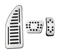 DFFHW Copripedali auto compatibili con Fo&rd Fiesta MK7 2009-2015 Ecosport 2012 2017 Pedali acceleratore e gas in lega di alluminio e gomma (MT con supporto) (con supporto)