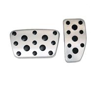 DFFHW Copripedali in acciaio inox for acceleratore e freno, compatibili con Toy&ota Land Cruiser 200/LC200 e Lex&us LX 570/LX570.