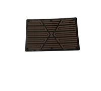 DFFHW Tappetini antiscivolo per auto, accessori interni, tappetino per il tallone, copripedale, tappetino per auto in PVC nero (PVC kaki) (PVC marrone)