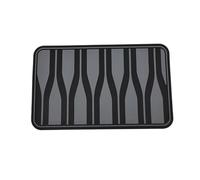 DFFHW Tappetini antiscivolo per auto, accessori interni, tappetino per il tallone, copripedale, tappetino per auto in PVC nero (PVC kaki) (silicone argento)